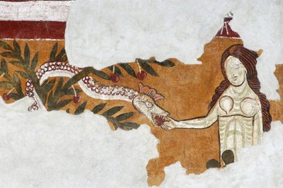 Eve and the Snake by Italian School